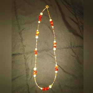A handmadeHealing stone bracelet and neck set